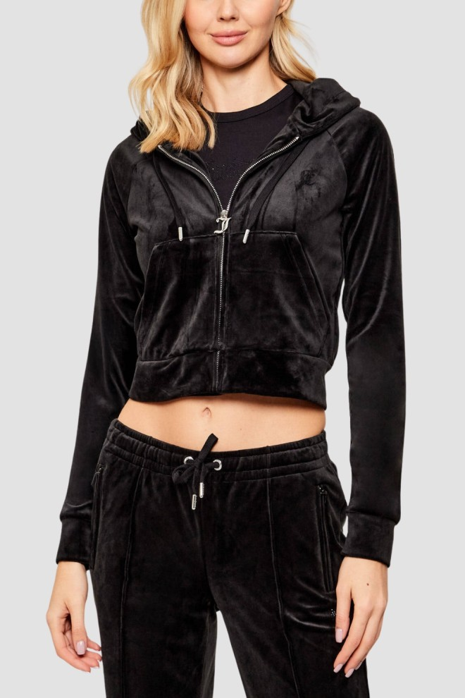JUICY COUTURE Czarna bluza Madison Outline